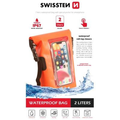 Swissten vodotěsné pouzdrowaterproof oranžové(2l)