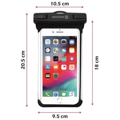 Swissten vodotěsné pouzdro waterproof černé