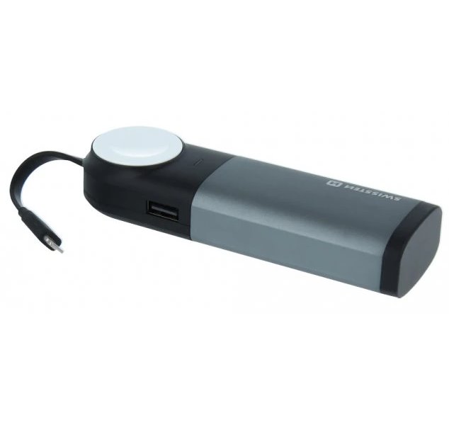 SWISSTEN 2in1 APPLE WATCH MFi POWER BANK 6700 mAh