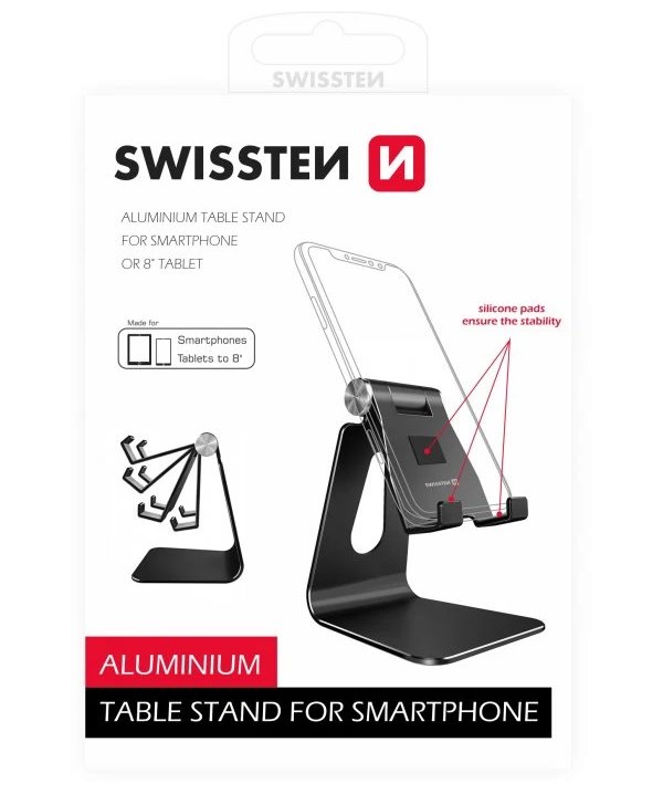Swissten hliníkový stojánek na telefon