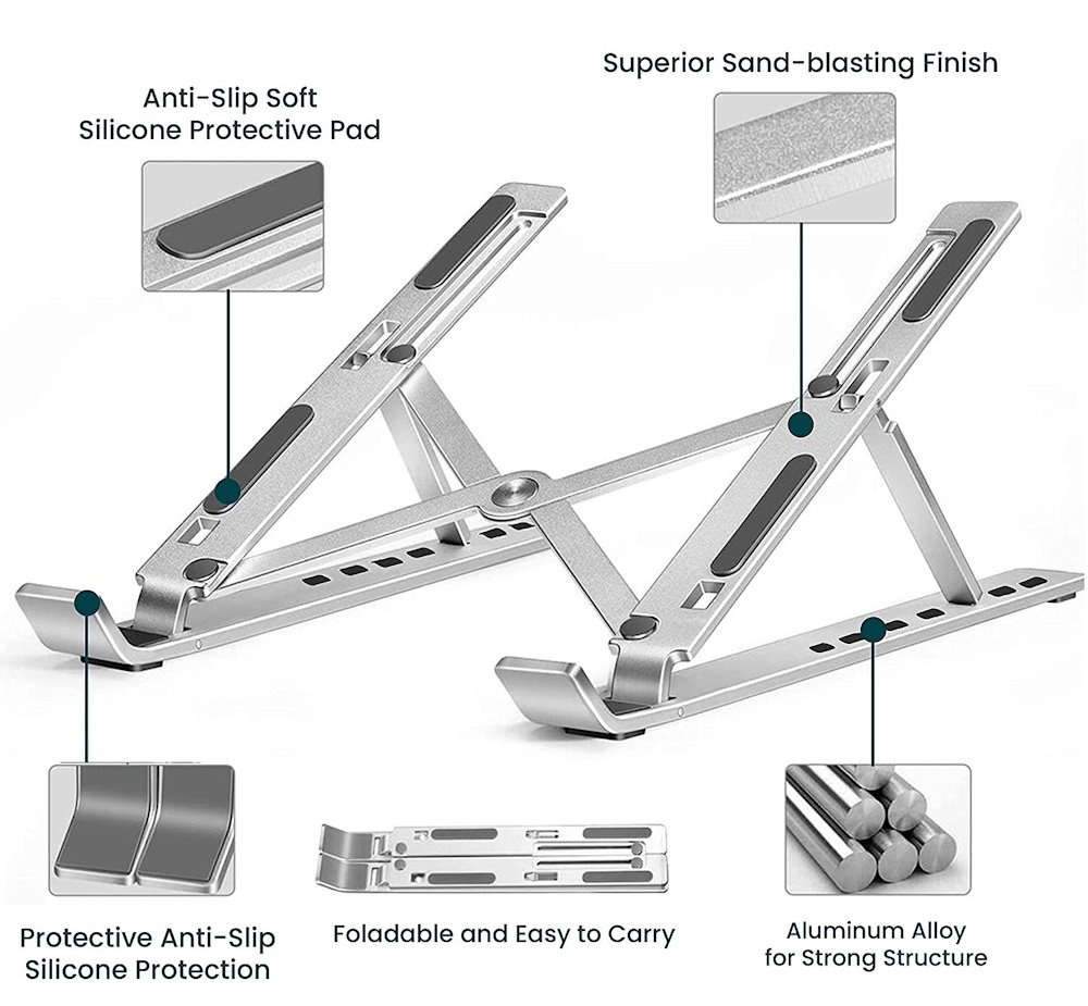 Swissten hliníkový stojánek na notebook