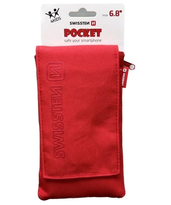 Swissten pouzdro pocket 6,8" červené