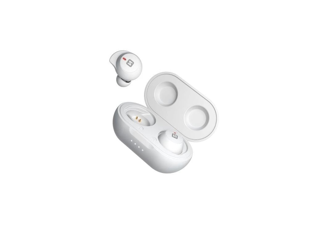 Swissten bluetooth tws sluchátka stonebuds bílá