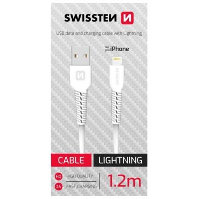 Swissten datový kabelusb/lightning bílý 1,2m  (samoprodavač)