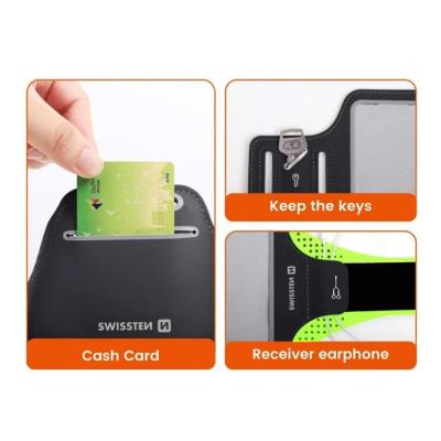 Swissten pouzdro armband case vel. 7,0" černé