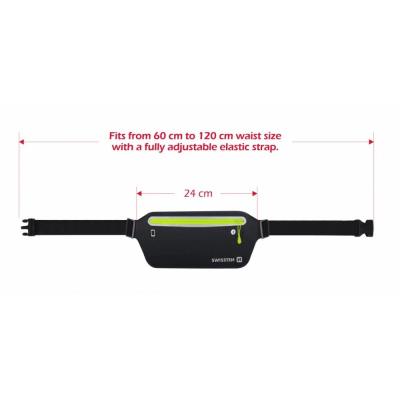 Swissten pouzdrowaist bag černé