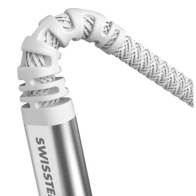 Swissten datový kabel kevlar usb / lightning 1,5 m bílý