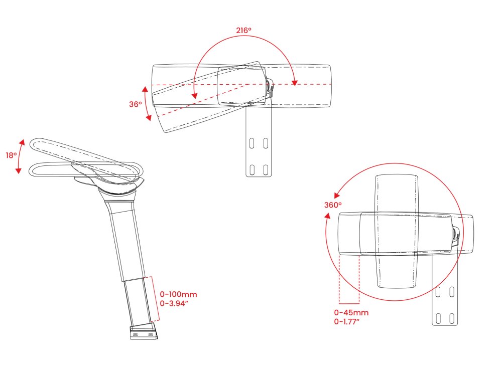 AROZZI Infinity Armrest/ ergonomické náhradní područky pro herní a kancelářské židle