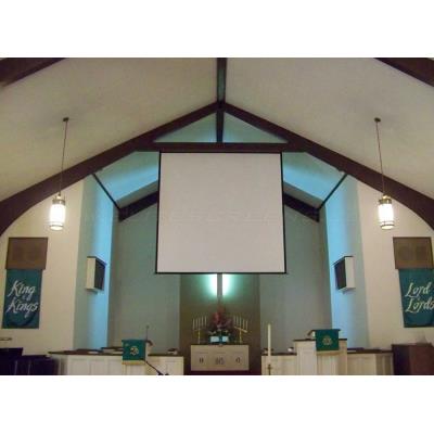 ELITE SCREENS plátno elektrické motorové 99" (251,5cm)/ 1:1/ 177,8×177,8cm/ gain 1.1/ case bílý