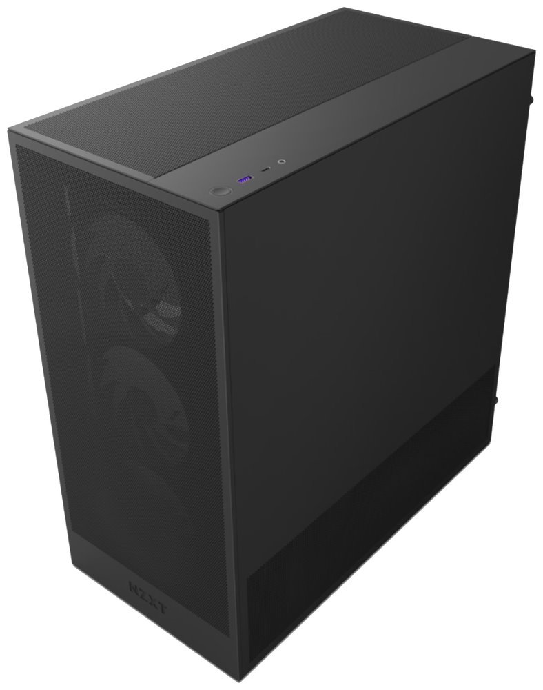 NZXT skříň H5 Flow RGB edition / 1x360 mm RGB core fan / 1x120mm / USB 3.0 / USB-C 3.1 / průhledná bočnice / mesh /černá