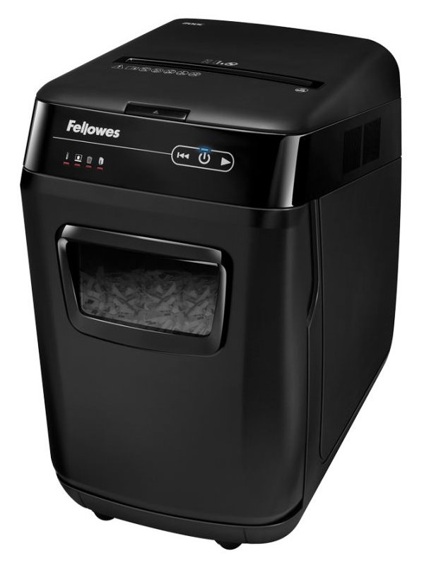 POŠKOZENÝ OBAL - FELLOWES skartovač AutoMax 200 C/ křížový řez 4x38 mm/ objem koše 32 l/ certifikát NBÚ/ stupeň utajení P-4 (d...