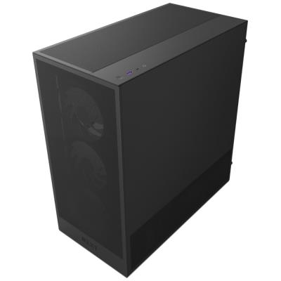 NZXT skříň H5 Flow RGB edition / 1x360 mm RGB core fan / 1x120mm / USB 3.0 / USB-C 3.1 / průhledná bočnice / mesh /černá