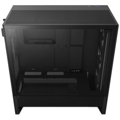 NZXT skříň H5 Flow RGB edition / 1x360 mm RGB core fan / 1x120mm / USB 3.0 / USB-C 3.1 / průhledná bočnice / mesh /černá