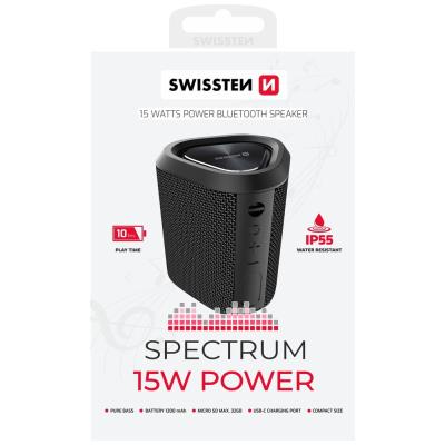 Swissten Bluetooth reproduktor spectrum 15 W černý