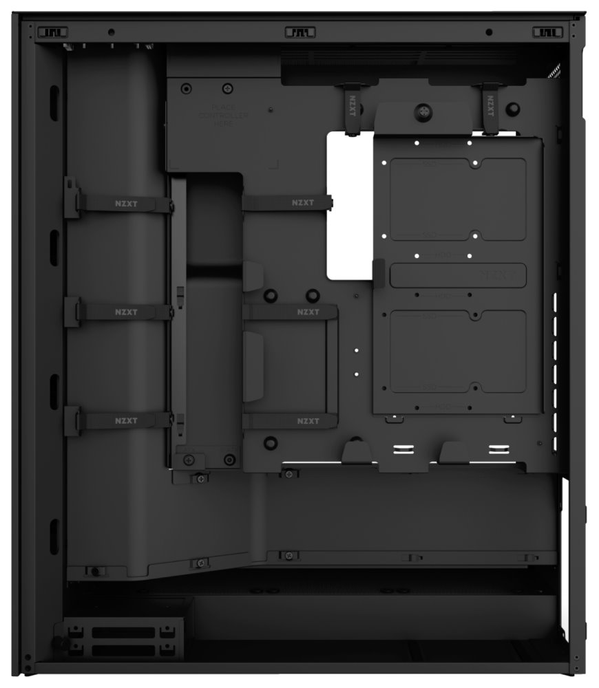 NZXT skříň H7 Flow RGB edition / ATX / 1x360mm RGB core fan/ USB-C / 2x USB / proskl. bočnice / mesh panel / RGB / černá