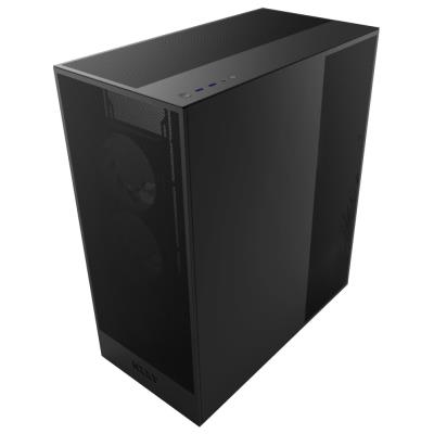 NZXT skříň H7 Flow RGB edition / ATX / 1x360mm RGB core fan/ USB-C / 2x USB / proskl. bočnice / mesh panel / RGB / černá