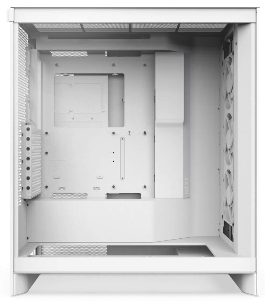 NZXT skříň H7 Flow RGB edition / ATX / 1x360mm RGB core fan/ USB-C / 2x USB / proskl. bočnice / mesh panel / RGB / bílá