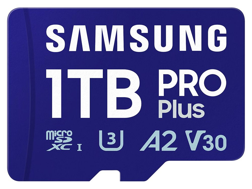 SAMSUNG PRO Plus MicroSDXC 1TB + USB Adaptér / CL10 UHS-I U3 / A2 / V30