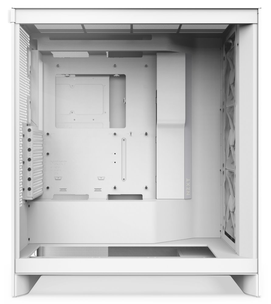 NZXT skříň H7 Flow edition / ATX / 3x 120 mm fan / USB-C / 2x USB / prosklená bočnice / mesh panel / bílá