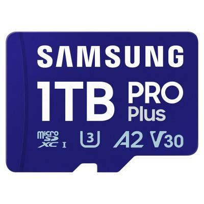 SAMSUNG PRO Plus MicroSDXC 1TB + SD Adaptér / CL10 UHS-I U3 / A2 / V30