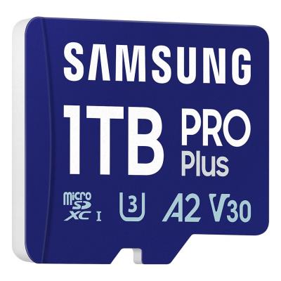 SAMSUNG PRO Plus MicroSDXC 1TB + SD Adaptér / CL10 UHS-I U3 / A2 / V30