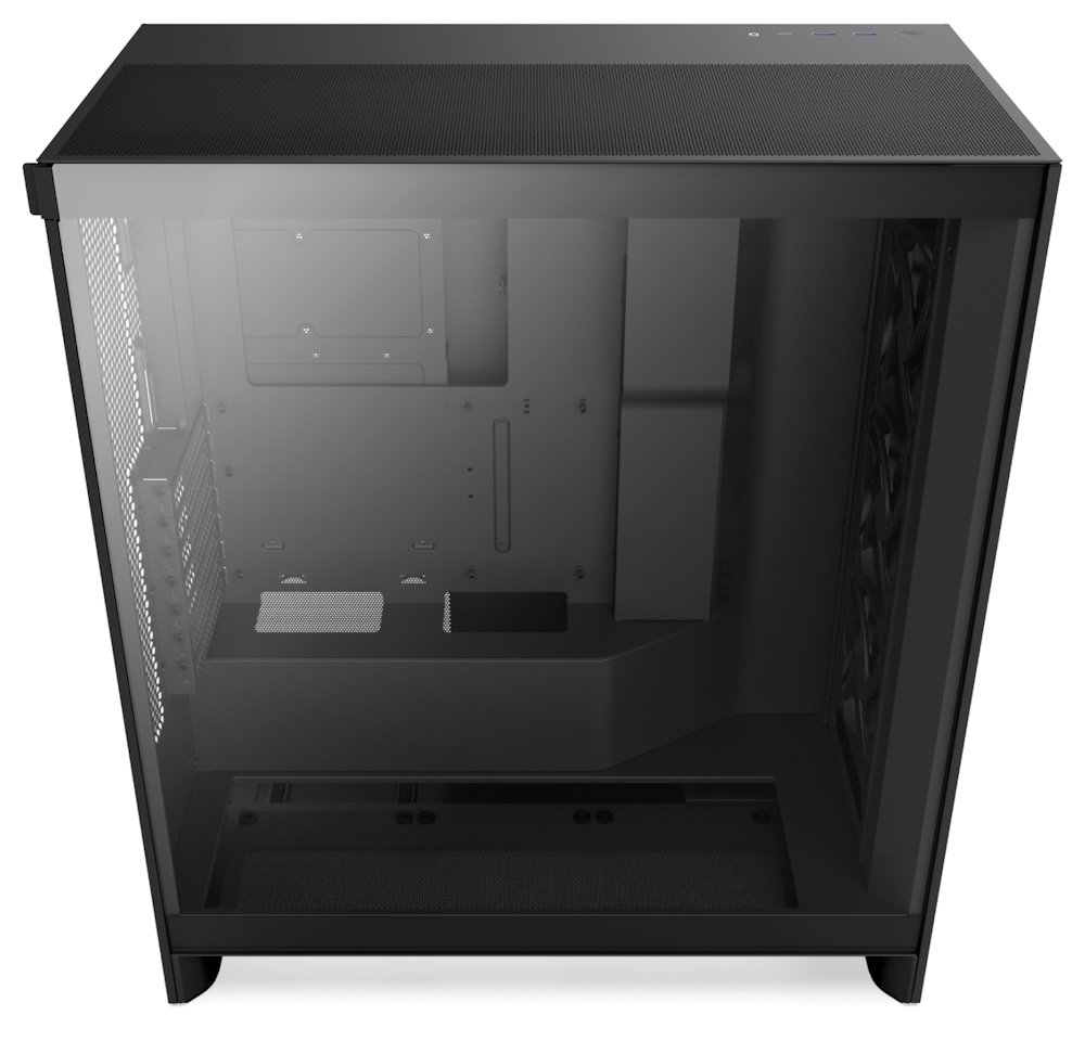 NZXT skříň H7 Flow edition / ATX / 3x 120 mm fan / USB-C / 2x USB / prosklená bočnice / mesh panel / černá