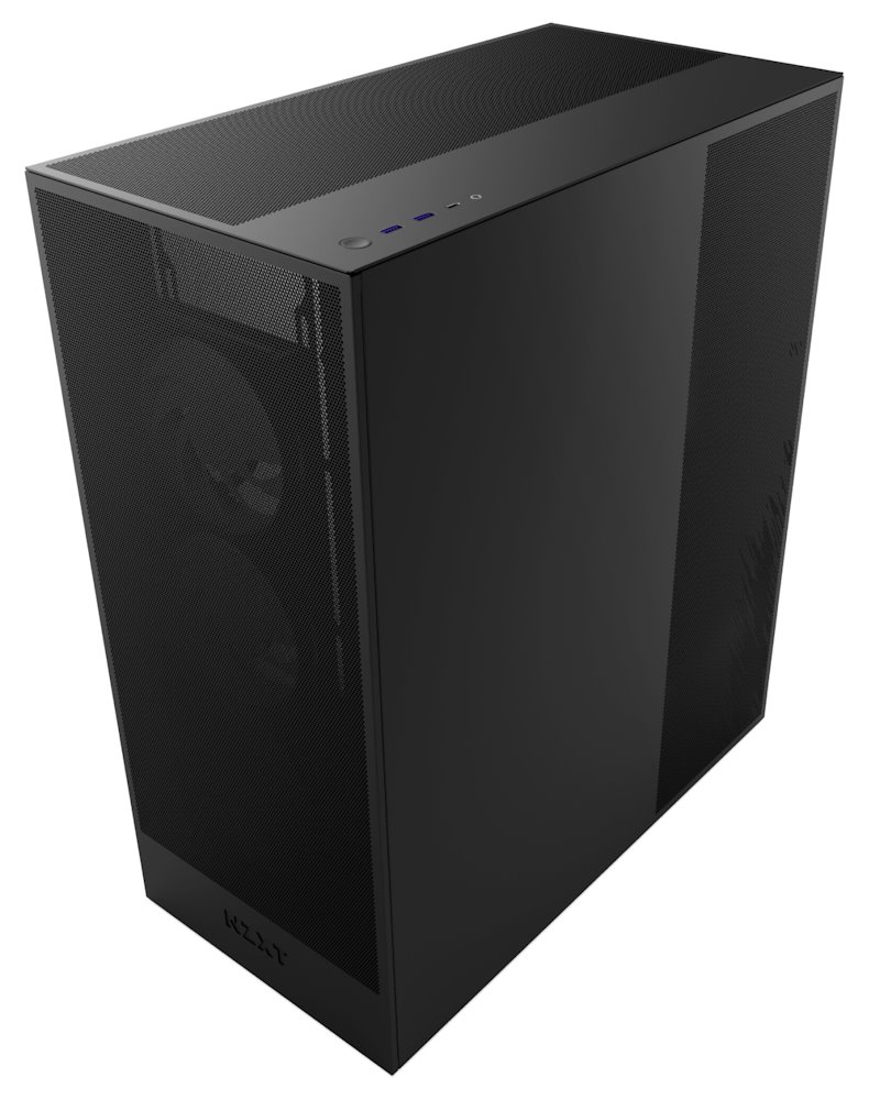 NZXT skříň H7 Flow edition / ATX / 3x 120 mm fan / USB-C / 2x USB / prosklená bočnice / mesh panel / černá