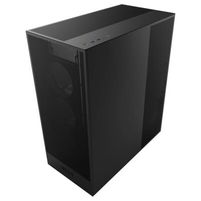 NZXT skříň H7 Flow edition / ATX / 3x 120 mm fan / USB-C / 2x USB / prosklená bočnice / mesh panel / černá