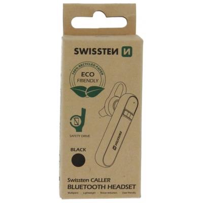 Swissten bluetooth headsetcaller černý(eco balení)