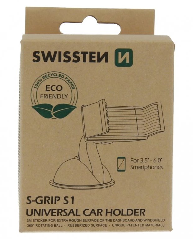 Swissten držák do autas-grip s1 (eco balení)