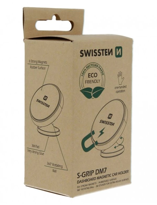 Swissten magnetický držák do autas-grip dashboard dm7 (eco balení)