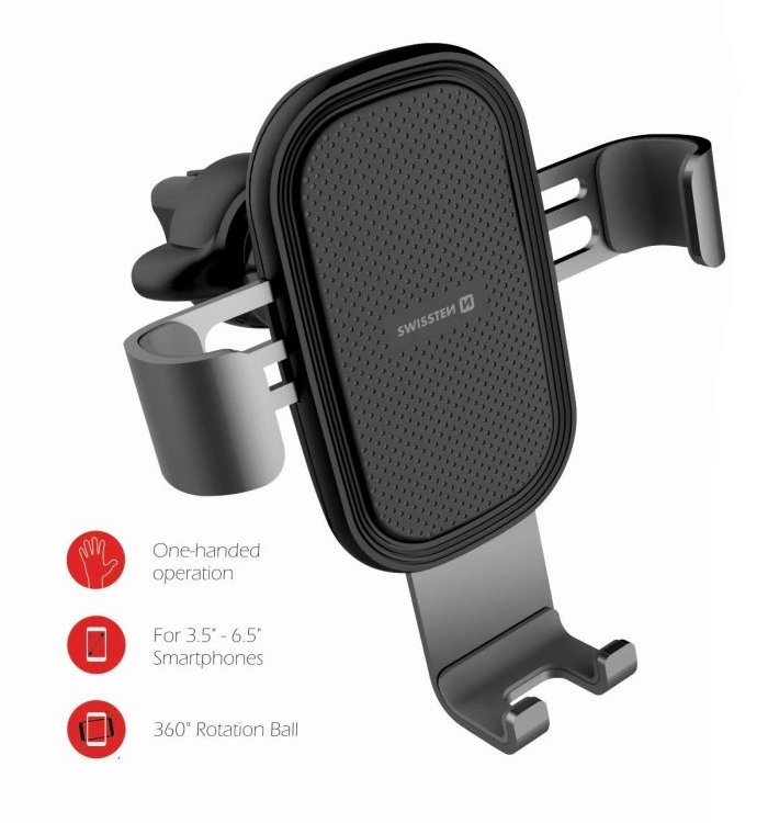 Swissten gravity držák do ventilace autas-grip g1-av3 (eco balení)