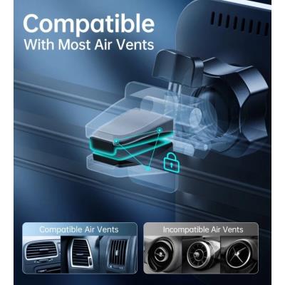 Swissten magnetický držák do ventilace auta s bezdrátovým nabíjením 15w (kompatibilní s magsafe)