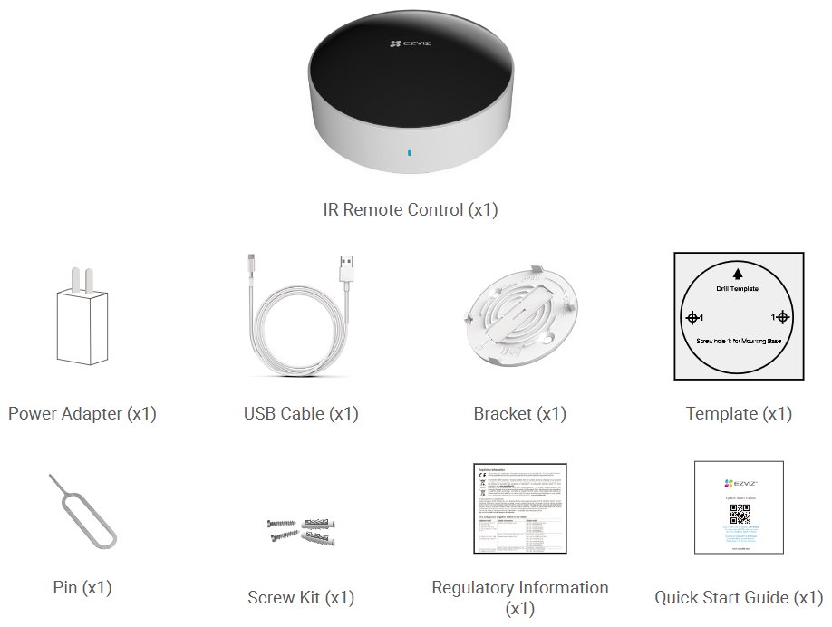 EZVIZ chytré infračervené dálkové ovládání T33