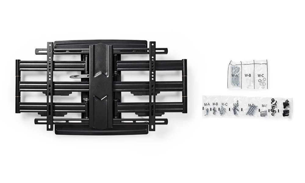 NEDIS nástěnný TV držák/ 37 - 80"/ nosnost 70 kg/ polohovatelný/ ocel/ černý