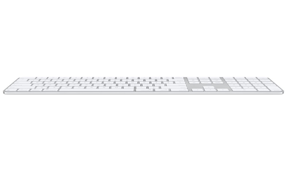 Apple Magic Keyboard s Touch ID (2024) / s Numerickou klávesnicí / Bílé klávesy / USB-C / bezdrátová / CZ Layout