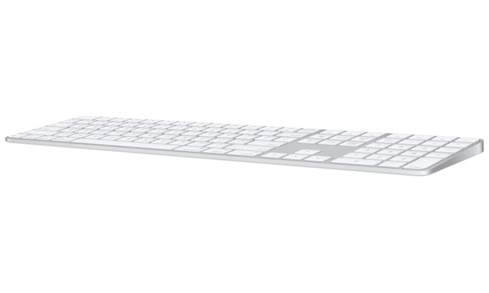 Apple Magic Keyboard s Touch ID (2024) / s Numerickou klávesnicí / Bílé klávesy / USB-C / bezdrátová / CZ Layout