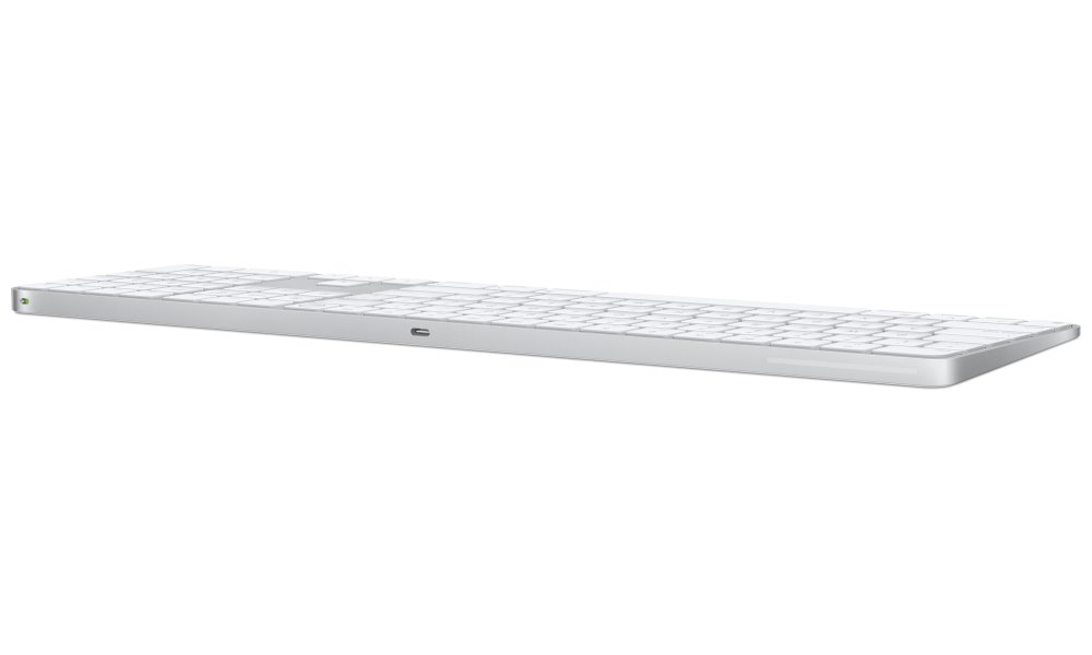 Apple Magic Keyboard s Touch ID (2024) / s Numerickou klávesnicí / Bílé klávesy / USB-C / bezdrátová / CZ Layout