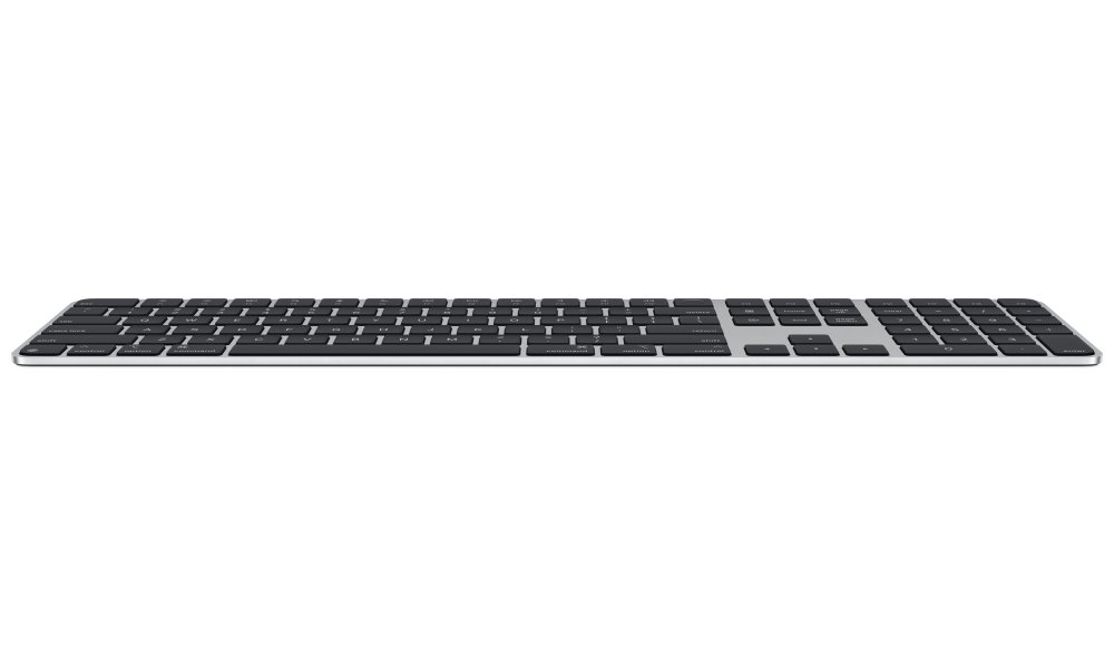 Apple Magic Keyboard s Touch ID (2024) / s Numerickou klávesnicí / Černé klávesy / USB-C / bezdrátová / CZ Layout