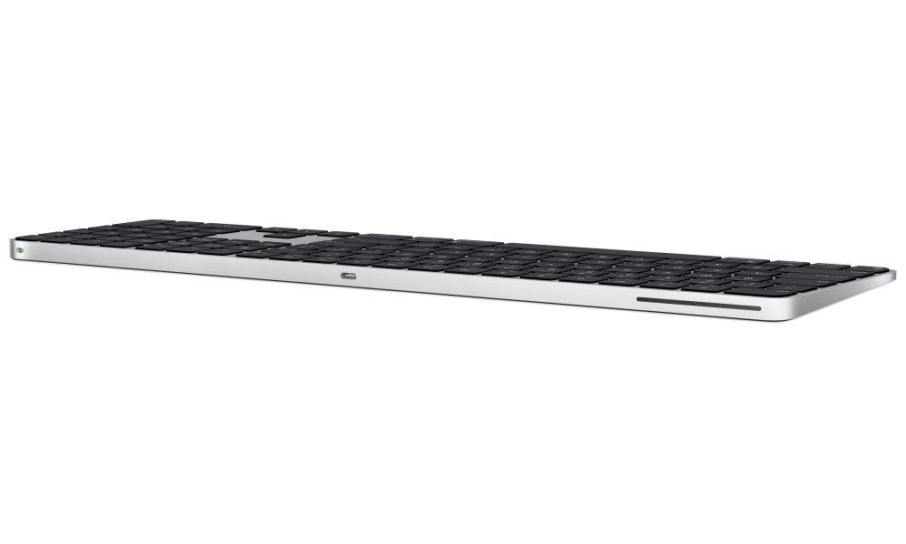 Apple Magic Keyboard s Touch ID (2024) / s Numerickou klávesnicí / Černé klávesy / USB-C / bezdrátová / CZ Layout