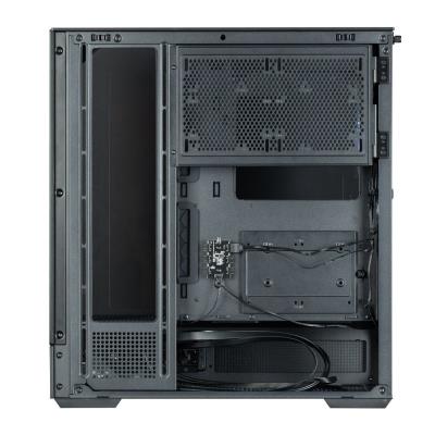 Zalman skříň P40 Prism / miniIT / 120mm ARGB fan / 2xUSB 3.0 / USB-C / panoramatická / černá