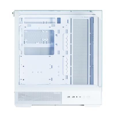 Zalman skříň P40 Prism / miniIT / 120mm ARGB fan / 2xUSB 3.0 / USB-C / panoramatická / bílá