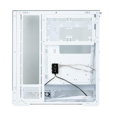 Zalman skříň P40 Prism / miniIT / 120mm ARGB fan / 2xUSB 3.0 / USB-C / panoramatická / bílá