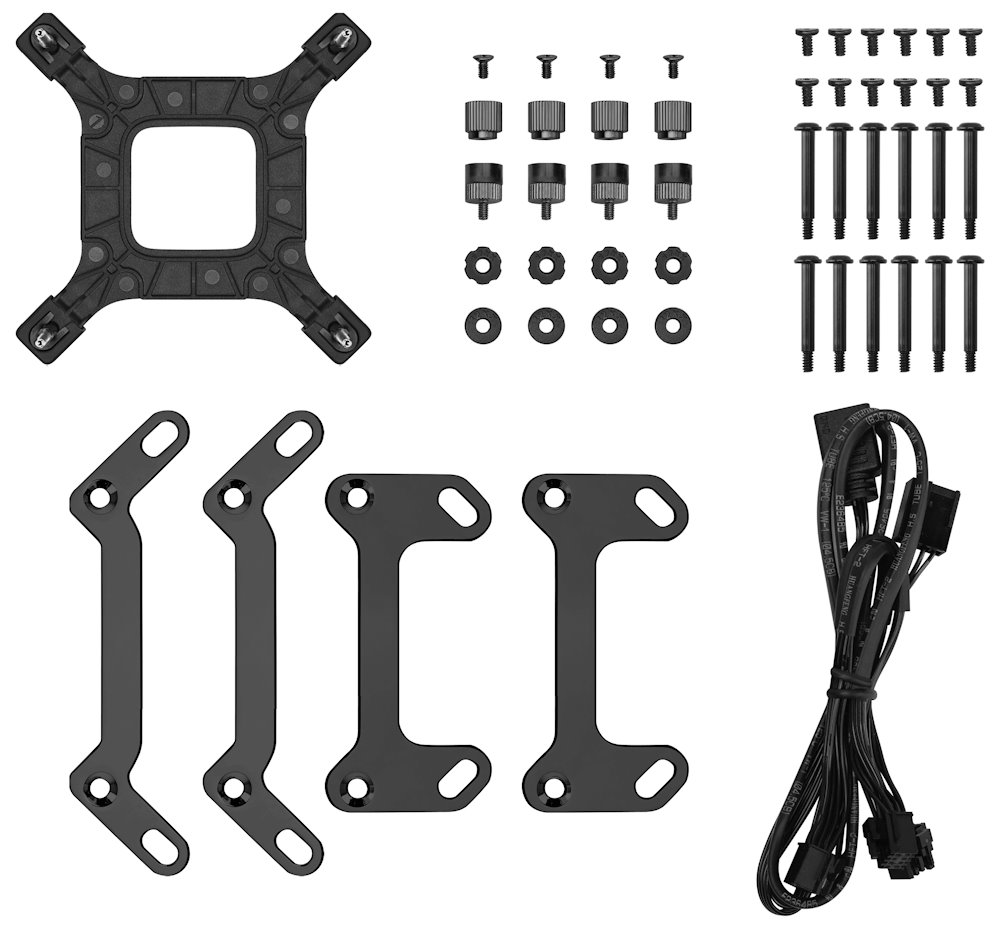 DEEPCOOL vodní chladič LP360 ARGB / 3x120mm ARGB fan / digitální display / černý
