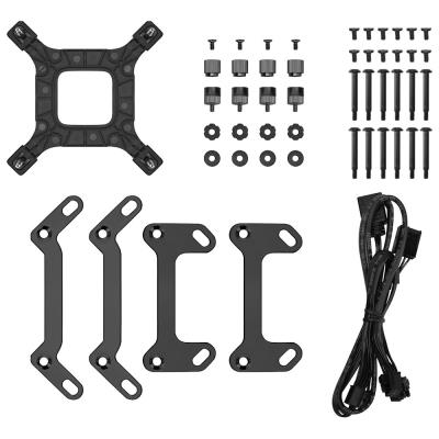 DEEPCOOL vodní chladič LP360 ARGB / 3x120mm ARGB fan / digitální display / černý