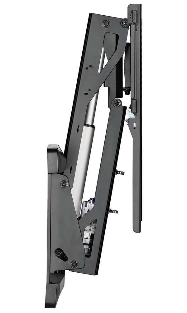 NEDIS nástěnný TV držák/ 37 - 75"/ nosnost 35 kg/ motorizovaný/ otočný/ vdálenost od stěny 48,5 cm/ DO/ ocel/ černý