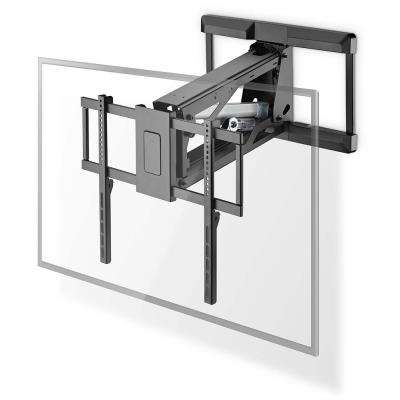 NEDIS nástěnný TV držák/ 37 - 75"/ nosnost 35 kg/ motorizovaný/ otočný/ vdálenost od stěny 48,5 cm/ DO/ ocel/ černý