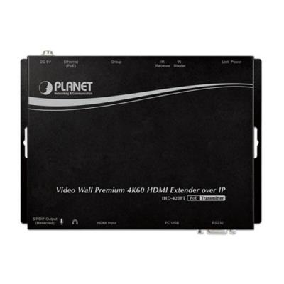 Planet IHD-420PT, HDMI a USB video transmitter/ video wall, 4K/60, vysílač, multicast, IR, RS-232, napájení PoE