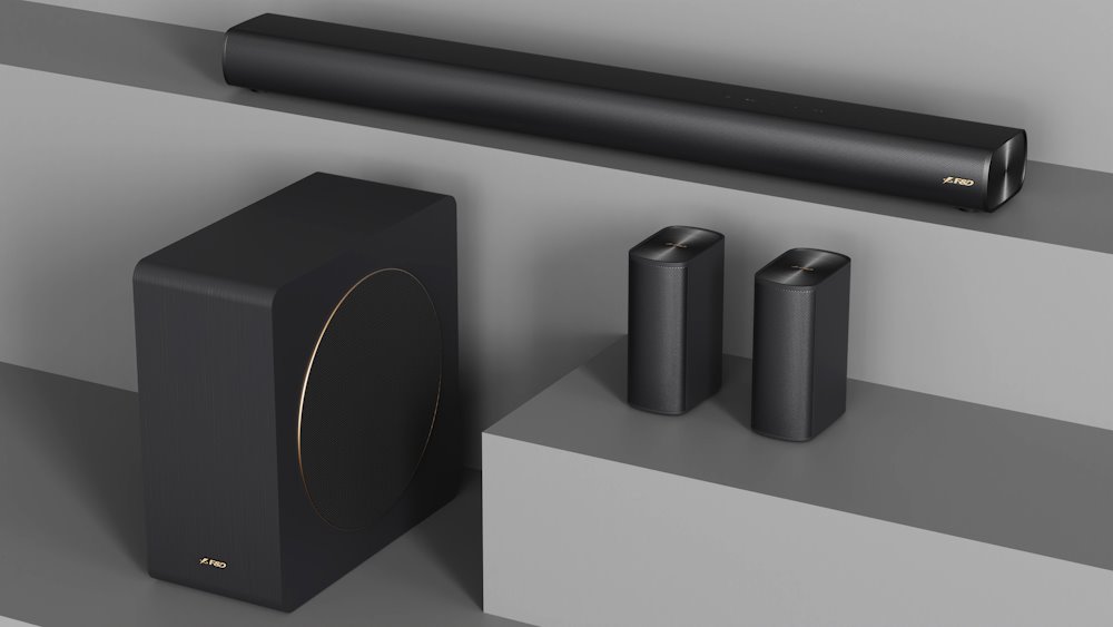 FENDA F&D repro HT-500DA/ Dolby Atmos HT/ 190W/ BT5.3/HDMI(ARC)/AUX/optický/koaxiální/USB vstup/ dálkové ovládání