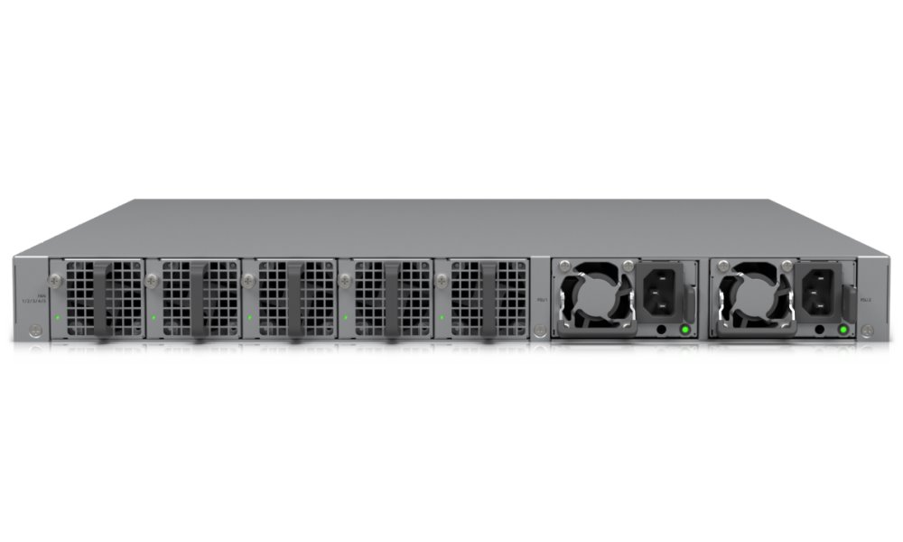 Ubiquiti Enterprise Campus Aggregation - L3 switch, 48x SFP28, 6x QSFP28, MC-LAG, Etherlighting, 2x hot-swap PSU